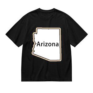 Arizona State Outline Graphic Tee - Black & White
